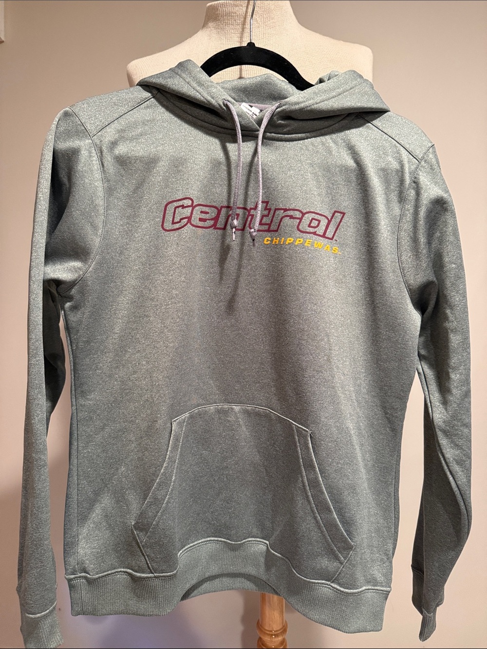 Under Armour Women’s Light Gray Central Chippewas Hoodie